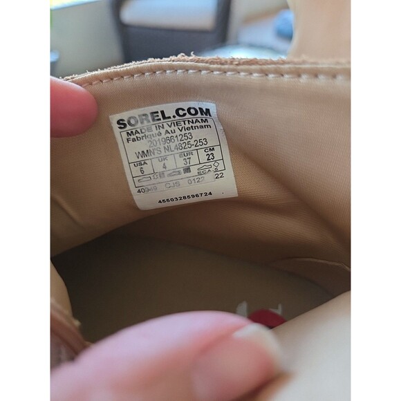 Sorel Kinetic Breakthru Acadia Size 6 Waterproof Sneaker Boot Tawny Buff Womens - Picture 5 of 11